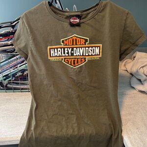 Harley-Davidson Dark Green Logo Tee